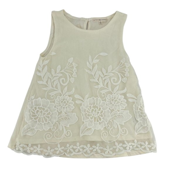 Self Esteem | Girl's Tank Top | Cream | Size 6X - Picture 1 of 2